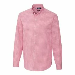 Cutter & Buck Soar Windowpane Check Shirt -golf Shop MCW00166 RD MANN HG 02647.1669062224