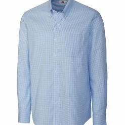 Cutter & Buck Long Sleeve Epic Easy Care Tattersall - Big & Tall