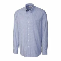 Cutter & Buck Tattersall Long Sleeve Shirt -golf Shop MCW01891 FB MANN HG 22268.1634157562