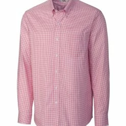 Cutter & Buck Long Sleeve Epic Easy Care Tattersall - Big & Tall -golf Shop MCW01891 RD MANN HG 38857.1668801270