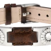 Sabona Brown Leather Gem Stainless Magnetic Bracelet -golf Shop Sabona 262 circle front web 93301.1427895359