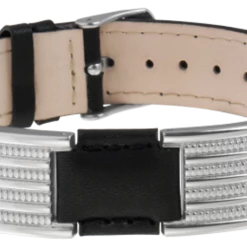 Sabona Black Leather Dress Stainless Magnetic