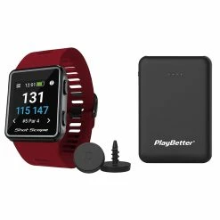 Shot Scope V3 Golf GPS Watch With Performance Tracking -golf Shop Shot Scope V3 Red Bundle