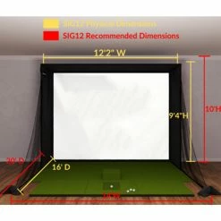 PlayBetter SIG12 Golf Simulator Enclosure -golf Shop SkyTrak SIG12 Golf Simulator Enclosure 3