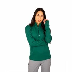 Cutter & Buck Ladies Traverse Stretch Quarter Zip Pullover