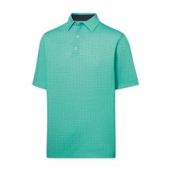FootJoy Golf FootJoy ProDry Performance Stretch Lisle Dot Print Self Collar Polo -golf Shop fj 27747 33030.1675976264