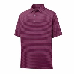 FootJoy Golf FootJoy Lisle Feeder Stripe Self Collar Polo -golf Shop fj 27968 57554.1675972290