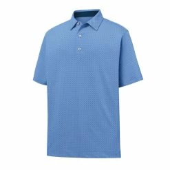 FootJoy Golf FootJoy ProDry Performance Stretch Lisle Dot Print Self Collar Polo -golf Shop fj 27971 09288.1675976263